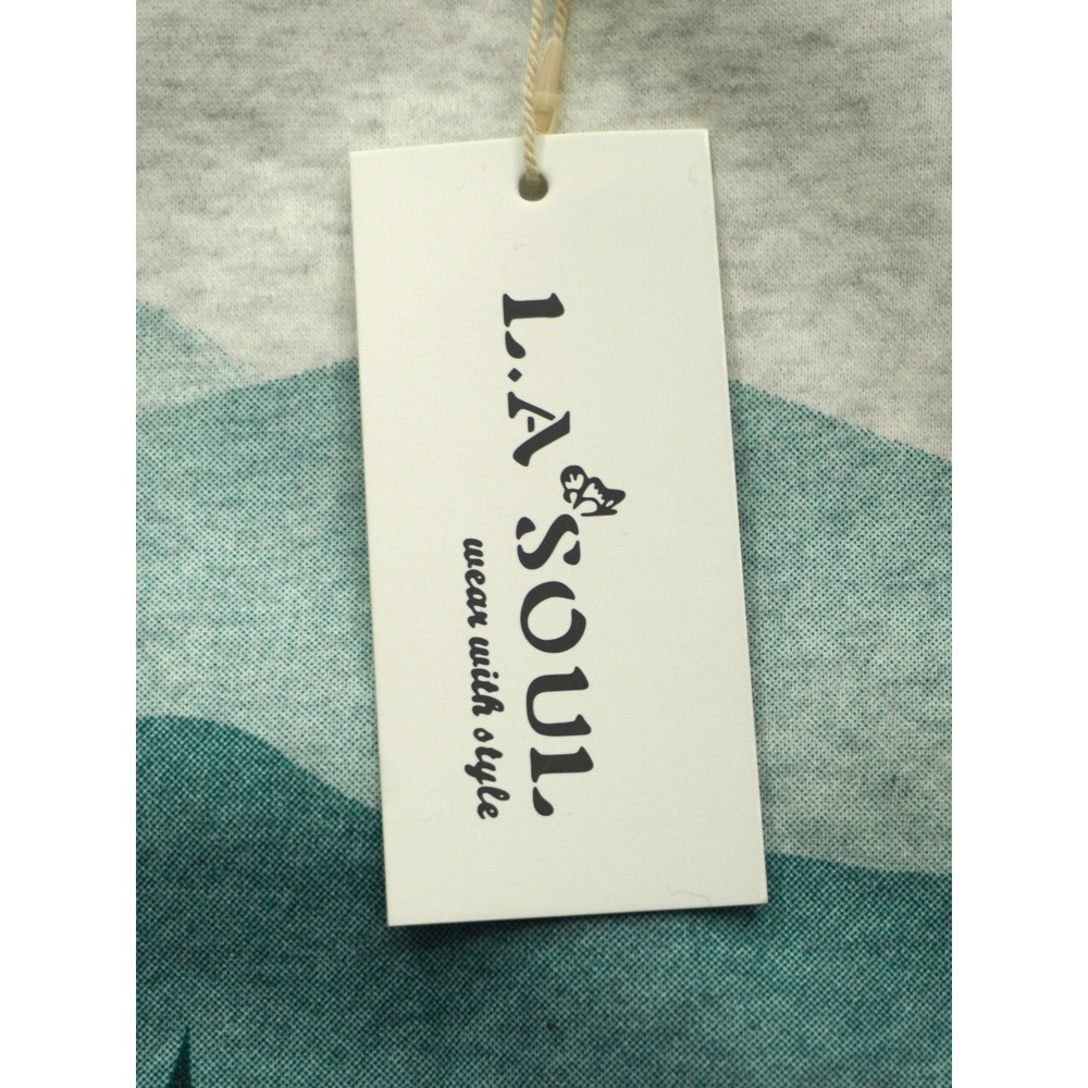 L.A. Soul Wear With Style Forest Landscape Sweatshirt Size Small Nature Print - Picture 6 of 10